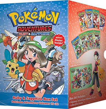 portada Pokémon Adventures Ruby & Sapphire Box Set: Includes Volumes 15-22 (Pokemon)