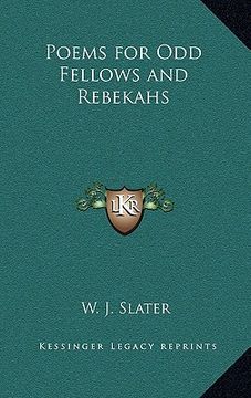 portada poems for odd fellows and rebekahs (in English)