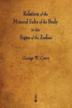 portada Relation of the Mineral Salts of the Body to the Signs of the Zodiac (in English)