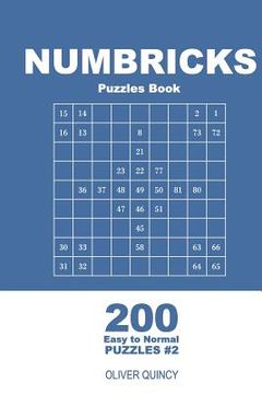 portada Numbricks Puzzles Book - 200 Easy to Normal Puzzles 9x9 (Volume 2) (en Inglés)