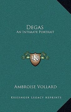 portada degas: an intimate portrait (in English)