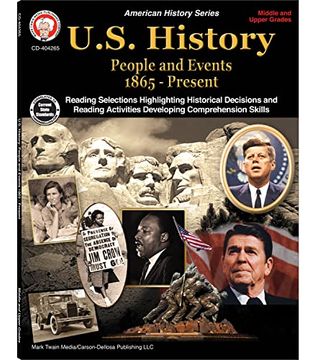 portada Mark Twain People and Events us History Workbook for Middle School, American History High School Books, Social Studies Classroom or Homeschool Curriculum (en Inglés)