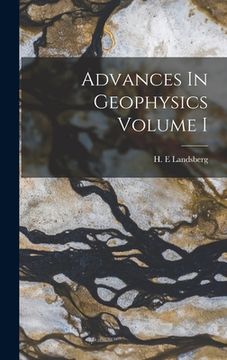 portada Advances In Geophysics Volume I (en Inglés)