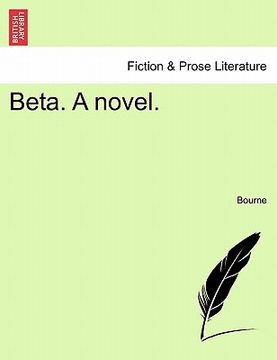 portada beta. a novel. (en Inglés)