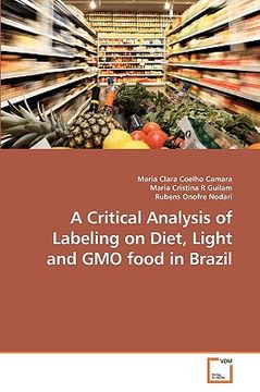 portada a critical analysis of labeling on diet, light and gmo food in brazil (en Inglés)