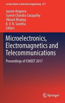portada Microelectronics, Electromagnetics and Telecommunications: Proceedings of Icmeet 2017