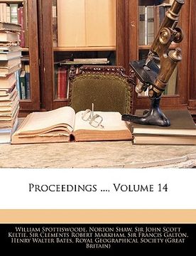 portada proceedings ..., volume 14 (en Inglés)