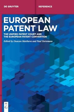 portada European Patent law the Unified Patent Court and the European Patent Convention (en Inglés)