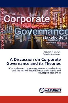 portada a discussion on corporate governance and its theories (en Inglés)