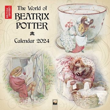 portada British Library: Beatrix Potter Wall Calendar 2024 (Art Calendar) (en Inglés)