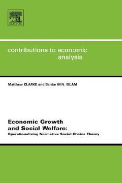 portada economic growth and social welfare: operationalising normative social choice theory (en Inglés)