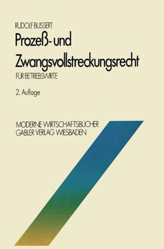 portada Prozeß- und Zwangsvollstreckungsrecht für Betriebswirte (Moderne Wirtschaftsbücher) (German Edition)