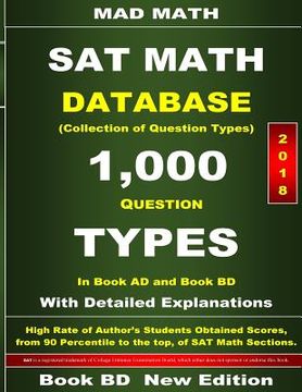 portada 2018 SAT Math Database Book BD (en Inglés)