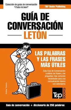 portada Guía de Conversación Español-Letón y mini diccionario de 250 palabras