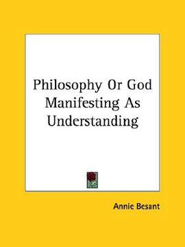 portada philosophy or god manifesting as understanding (in English)