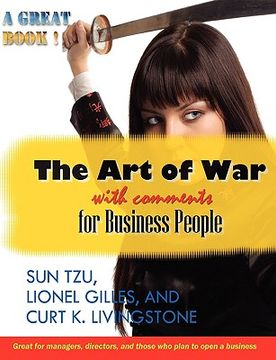 portada the art of war with comments for business people (en Inglés)