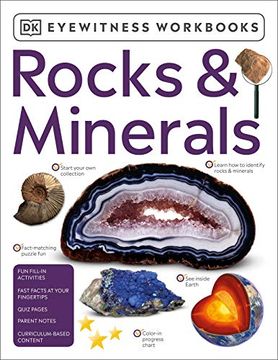 portada Eyewitness Workbooks Rocks & Minerals (en Inglés)