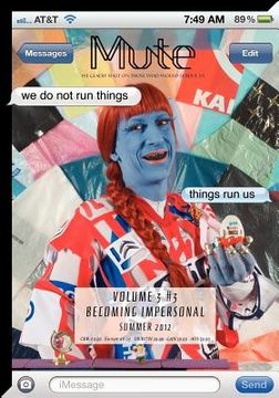 portada mute magazine - becoming impersonal - vol3 #3 (en Inglés)