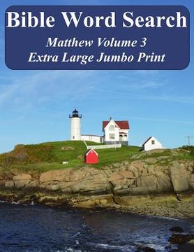 portada Bible Word Search Matthew Volume 3: King James Version Extra Large Jumbo Print (en Inglés)