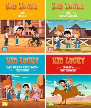 portada Nelson Mini-Bücher: Kid Lucky 1-4 (en Alemán)