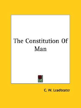 portada the constitution of man (in English)