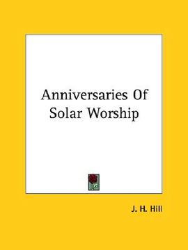 portada anniversaries of solar worship (in English)
