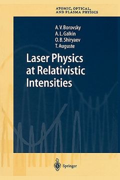 portada laser physics at relativistic intensities (en Inglés)