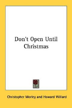 portada don't open until christmas