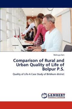 portada comparison of rural and urban quality of life of bolpur p.s. (en Inglés)