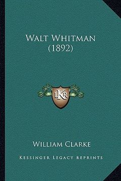 portada walt whitman (1892) (in English)