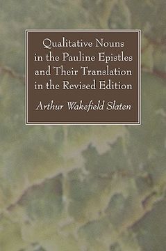 portada qualitative nouns in the pauline epistles and their translation in the revised edition (in English)