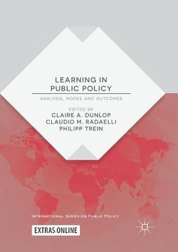 portada Learning in Public Policy: Analysis, Modes and Outcomes (en Inglés)