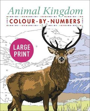 portada Large Print Animal Kingdom Colour by Numbers (Arcturus Large Print Colour by Numbers Collection, 5) (in English)