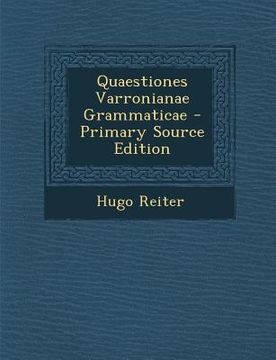 portada Quaestiones Varronianae Grammaticae (en Latin)