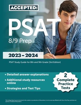 portada PSAT 8/9 Prep 2023-2024: 2 Complete Practice Tests, PSAT Study Guide for 8th and 9th Grade [3rd Edition] (en Inglés)
