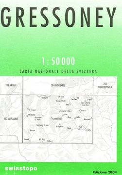 portada Swisstopo 1: 50 000 Gressoney (in Italian)