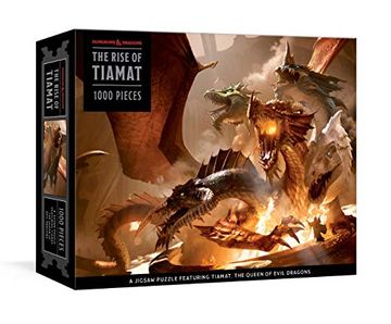 portada The Rise of Tiamat Dragon Puzzle (Dungeons & Dragons): 1000-Piece Jigsaw Puzzle Featuring the Queen of Evil Dragons: Jigsaw Puzzles for Adults 