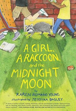 portada A Girl, a Raccoon, and the Midnight Moon: (Juvenile Fiction, Mystery, Young Reader Detective Story, Light Fantasy for Kids) (en Inglés)