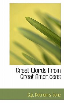 portada great words from great americans