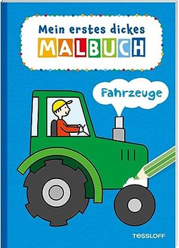portada Mein Erstes Dickes Malbuch. Fahrzeuge (en Alemán)