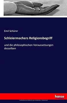 portada Schleiermachers Religionsbegriff