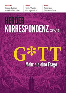 portada Gott: Mehr als Eine Frage - Herder Korrespondenz Spezial (en Alemán)