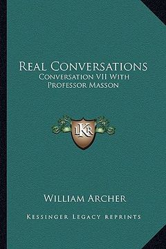 portada real conversations: conversation vii with professor masson