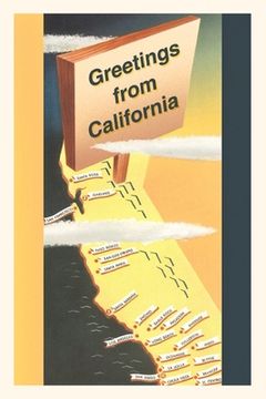 portada The Vintage Journal Greetings from California, Cartoon Map (en Inglés)