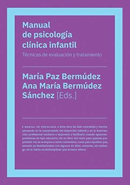 portada Manual de Psicología Clínica Infantil: Técnicas de Evaluación y Tratamiento. 00 (Biblioteca Nueva) (in Spanish)