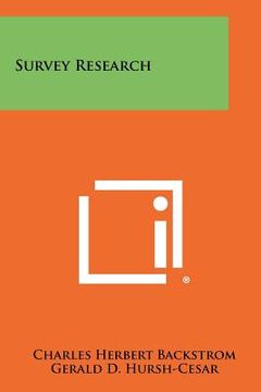 portada survey research (en Inglés)
