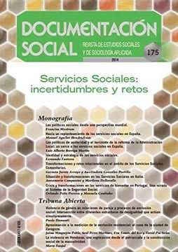 portada Servicios Sociales: incertidumbres y retos (Documentación Social)