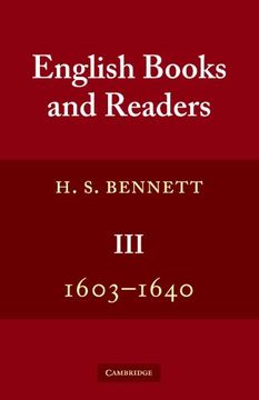 portada English Books and Readers 3 Volume Set: English Books and Readers 1603 1640: Being a Study in the History of the Book Trade in the Reigns of James i and Charles i: Volume 3 (in English)