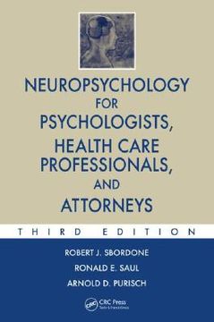 portada neuropsychology for psychologists, health care professionals, and attorneys