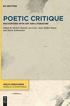 portada Poetic Critique Encounters With art and Literature (en Inglés)